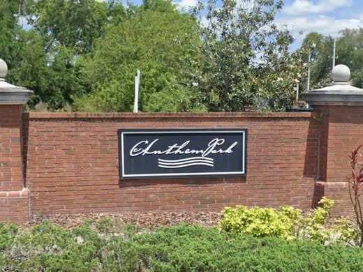 The entrance sign at Anthem Park.